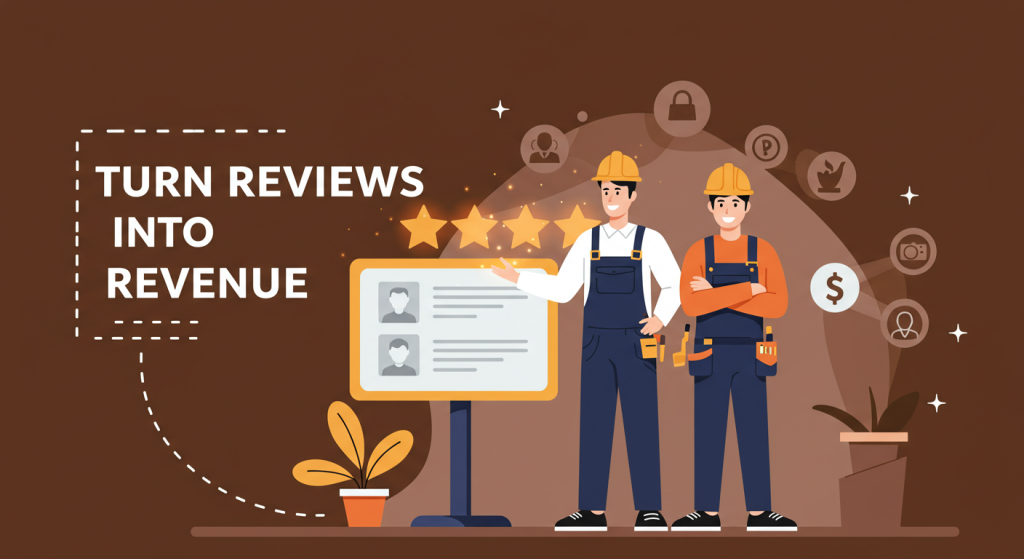 5-star customer ratings boosting online reputation for home service businesses